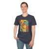Retro Geometric Vinyl Record T-Shirt - Thumbnail Image 1