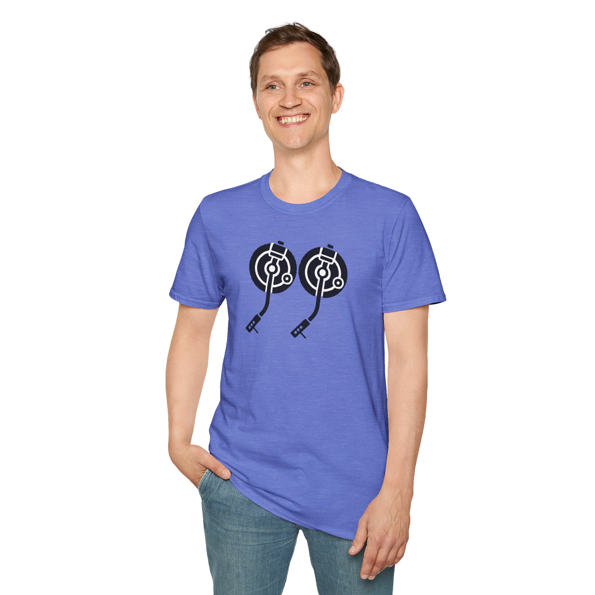 Record Player Turntable Tee — Retro DJ Vinyl Graphic T-Shirt - Image 126