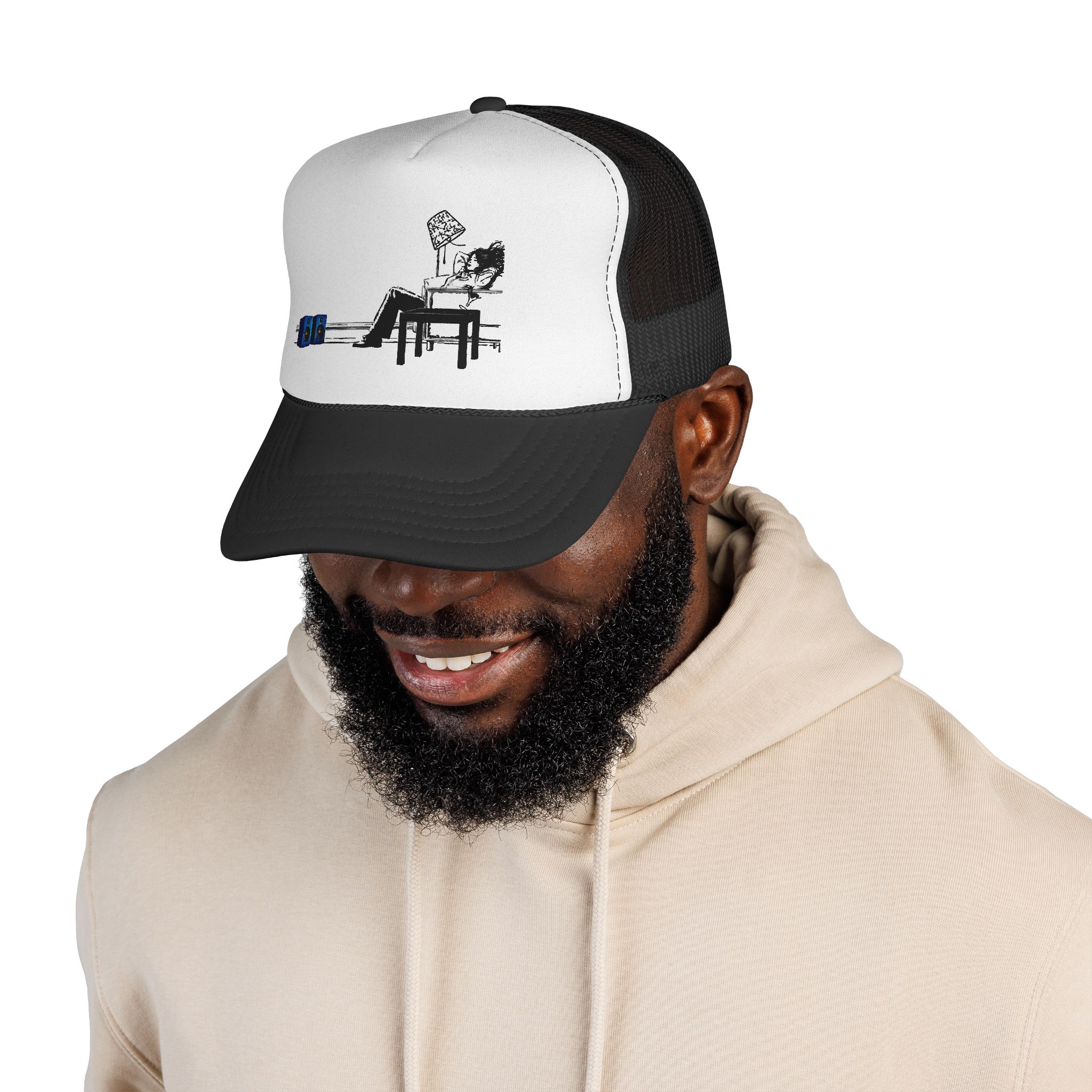 Gym Lover Trucker Cap with Workout Design - Image 20