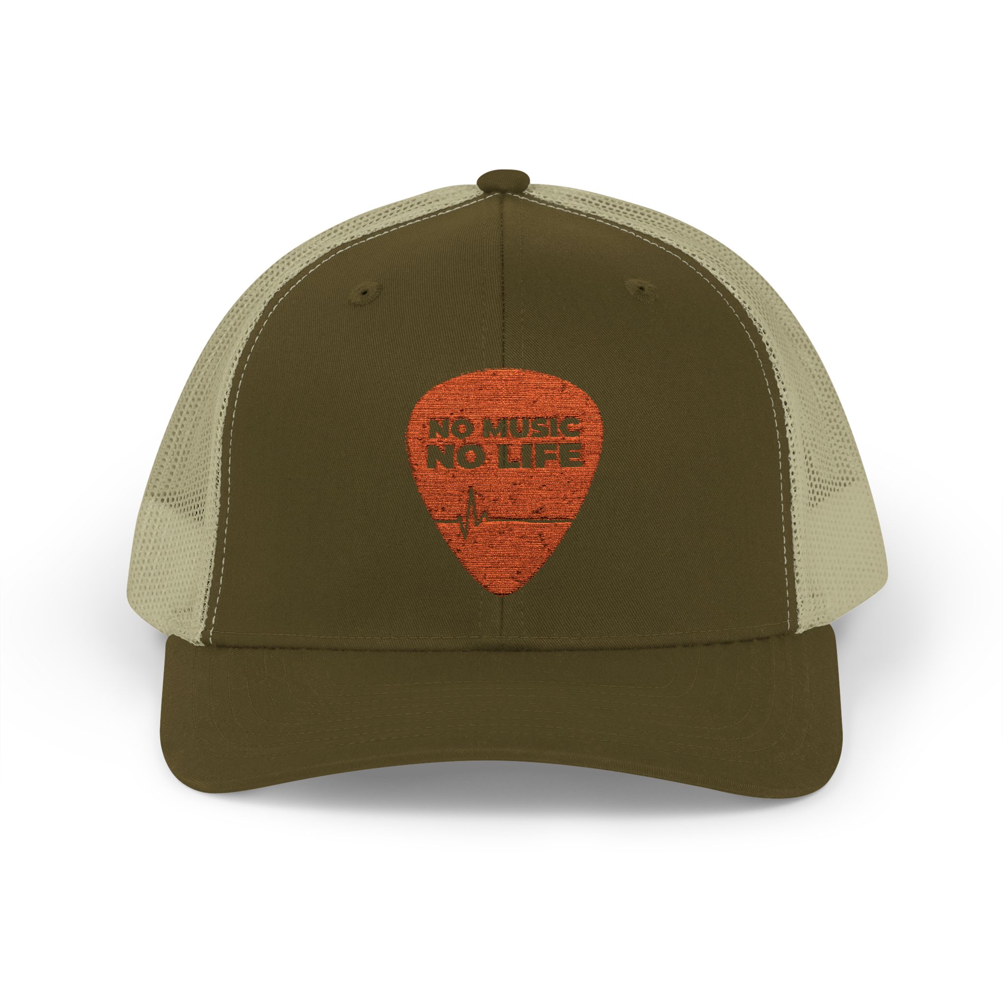 Music Lover Snapback Trucker Cap - 'No Music No Life' - Image 1