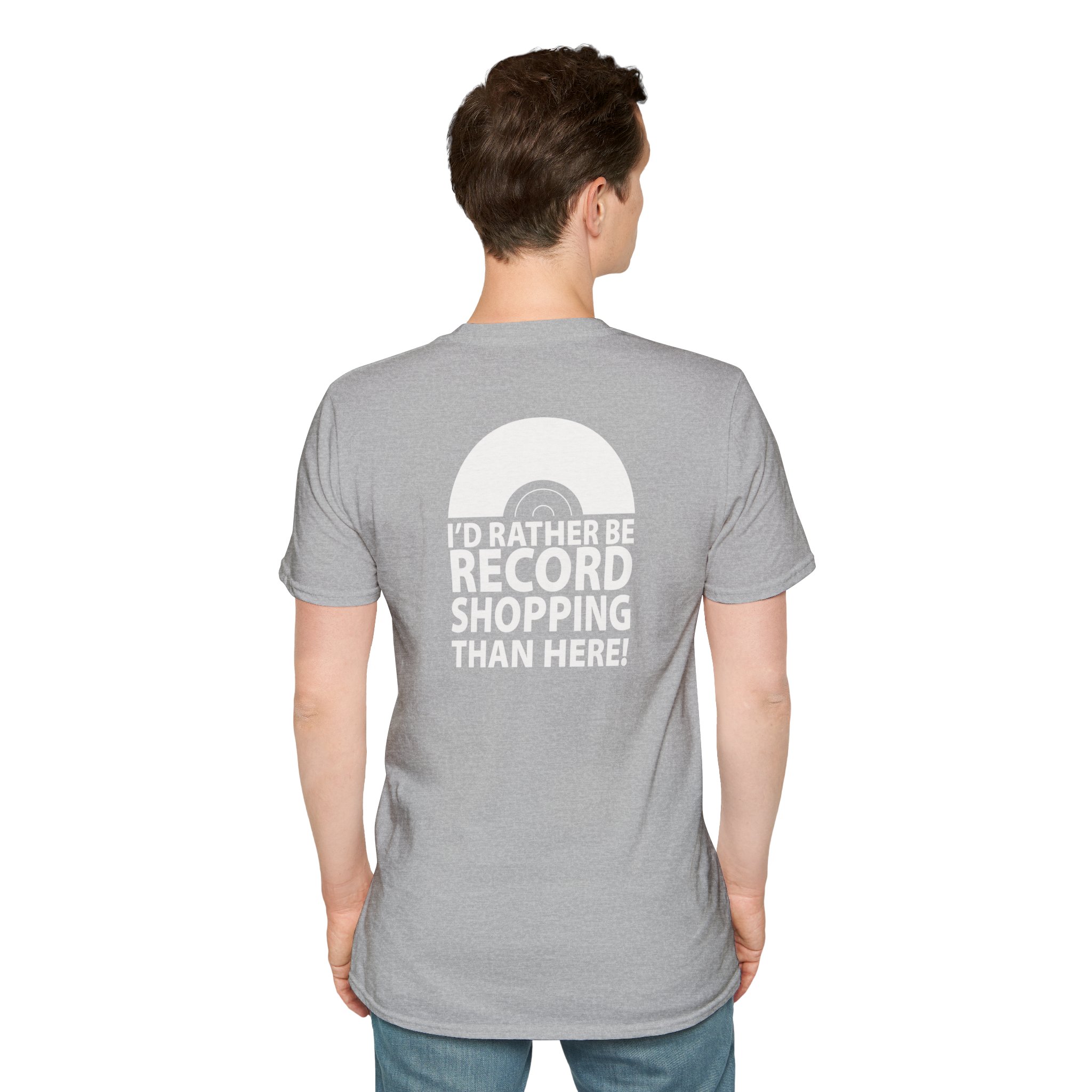 Record Shopping T‑Shirt — “I’d Rather Be Record Shopping Than Here!” Vinyl Lover Tee - Image 101