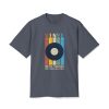 Vinyl Music Sounds Unisex Heavy Faded Tee - Thumbnail Image 1