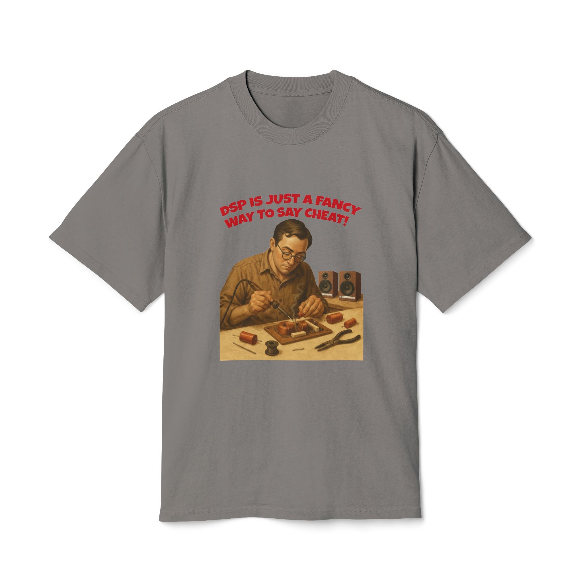 Retro Humor Unisex Heavy Faded Tee - "DSP is Just a Fancy Way to Say Cheaty!" - Image 13
