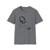 Music Lover Unisex Softstyle T-Shirt with Headphones Design - Thumbnail Image 29