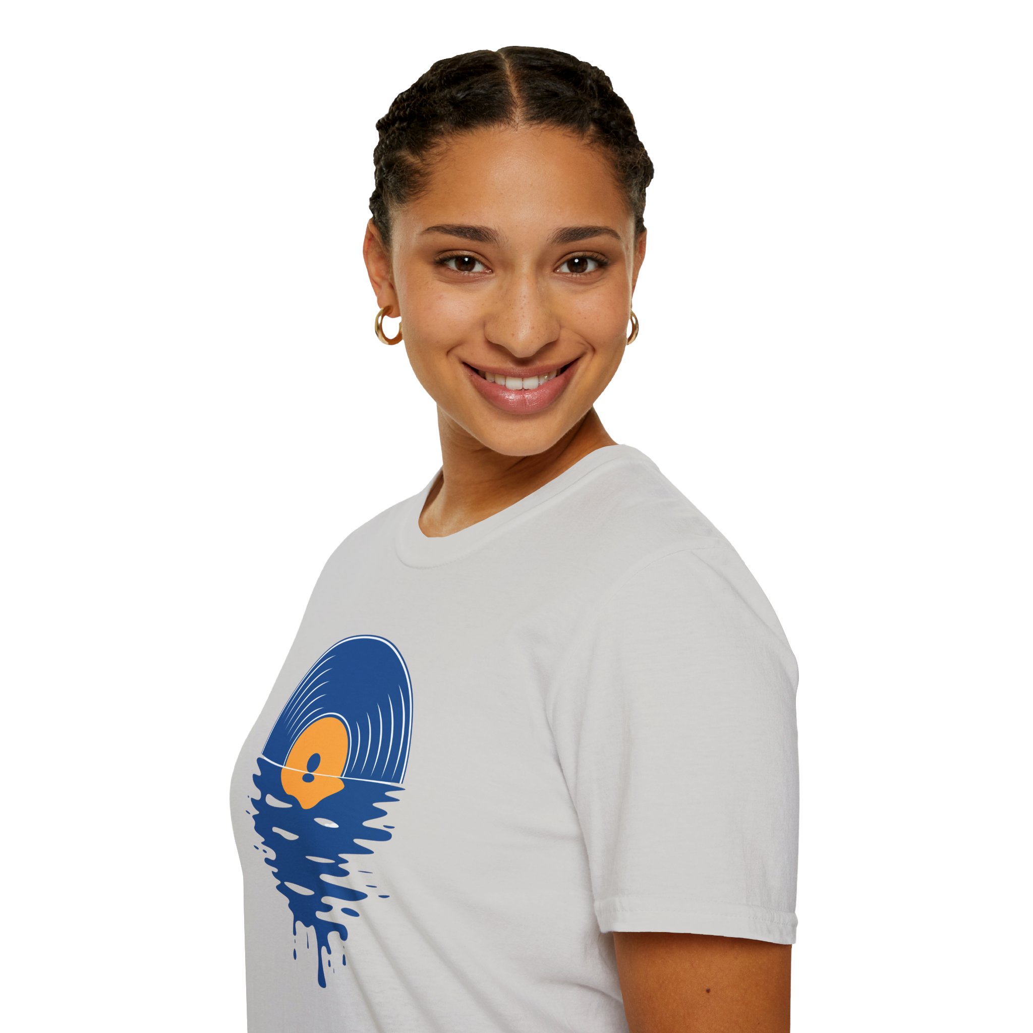Sunset Vinyl Record T‑Shirt — Retro Music Lake Graphic Tee - Image 51