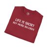 Life Is Short Buy More Records T-Shirt — Vinyl Lover Tee - Thumbnail Image 100
