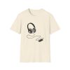 Music Lover Unisex Softstyle T-Shirt with Headphones Design - Thumbnail Image 21