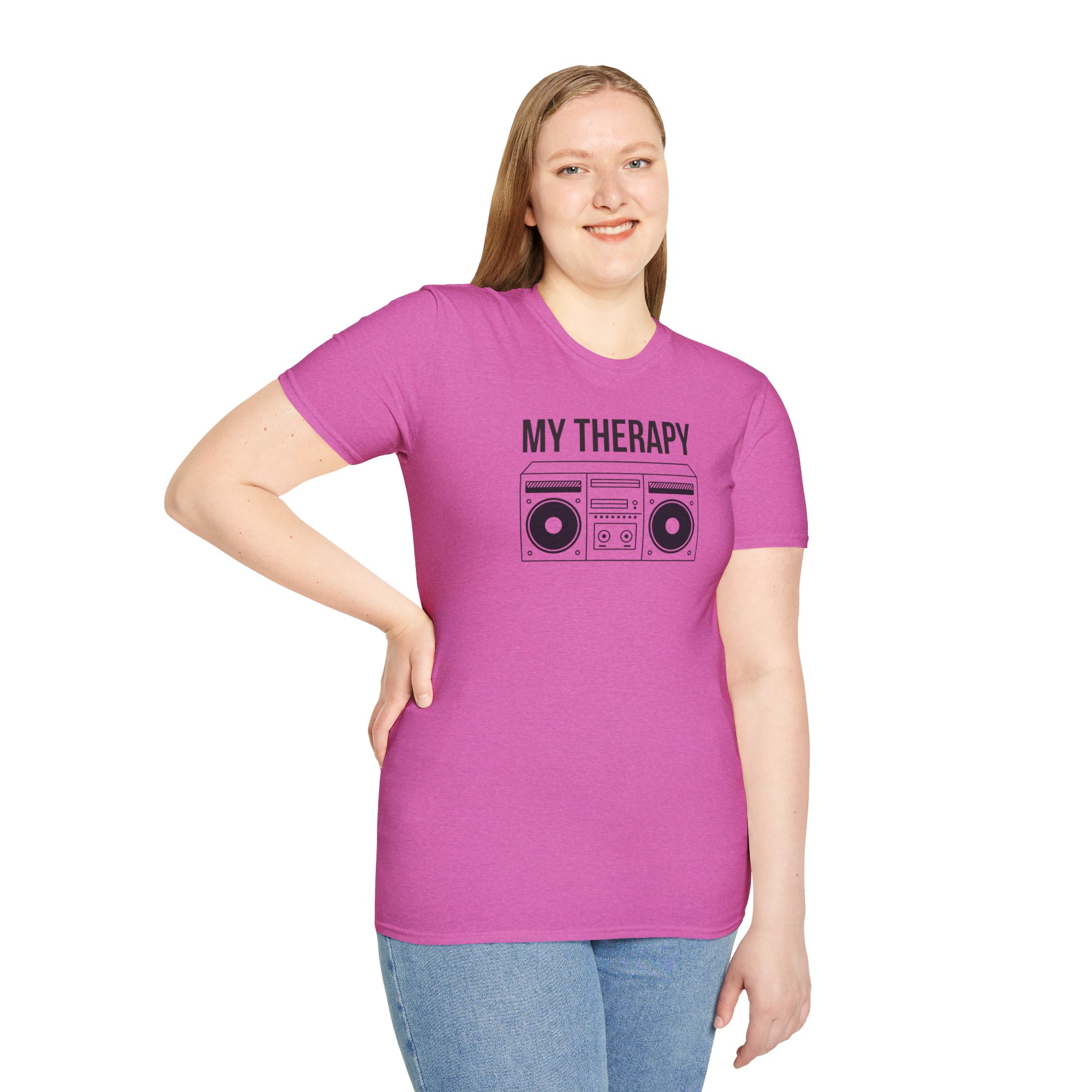 T‑Shirt — "My Therapy" Boombox Graphic Tee - Image 90