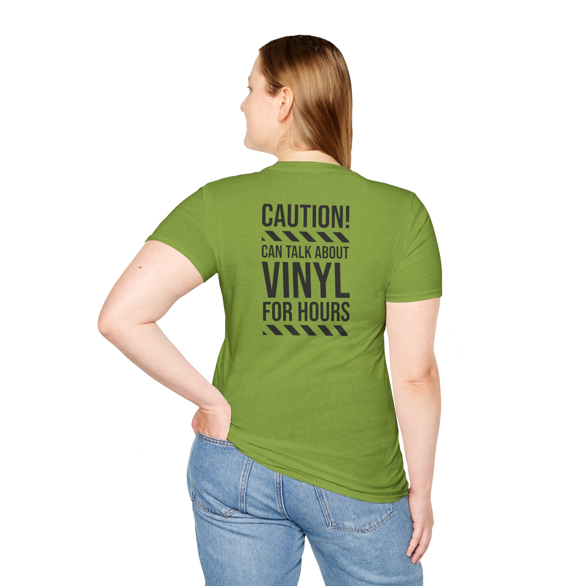 Vinyl Lover T-Shirt — "Caution! Can Talk About Vinyl For Hours" Graphic Tee - Image 65