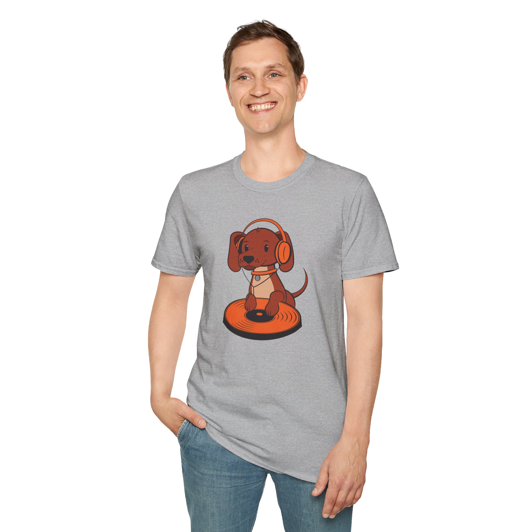 DJ Dachshund Tee — Cute Dog with Headphones Graphic T-Shirt - Image 46