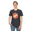 Orange Bass Guitar Badge T-Shirt — Retro Musician Tee for Bass Players - Thumbnail Image 90