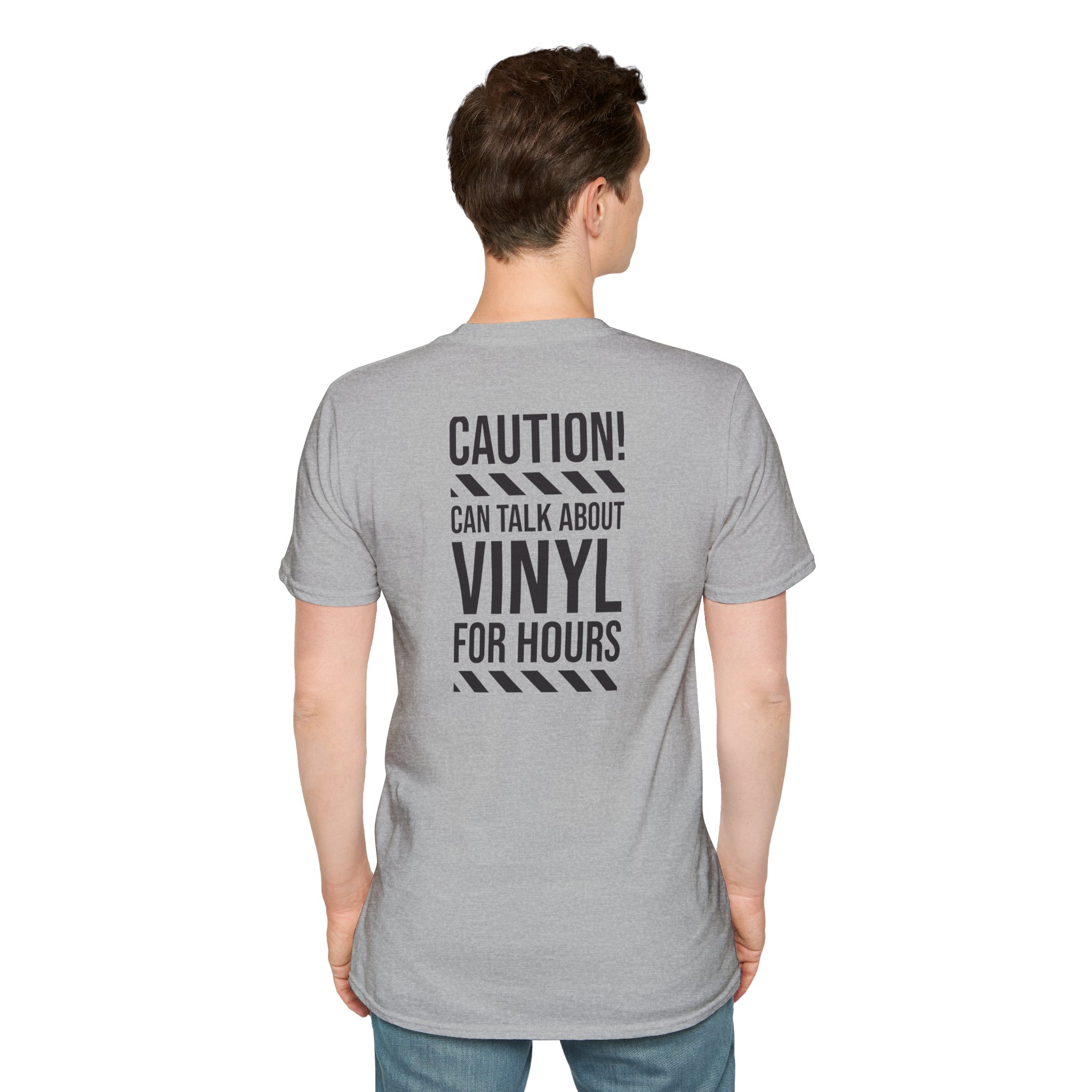 Vinyl Lover T-Shirt — "Caution! Can Talk About Vinyl For Hours" Graphic Tee - Image 24
