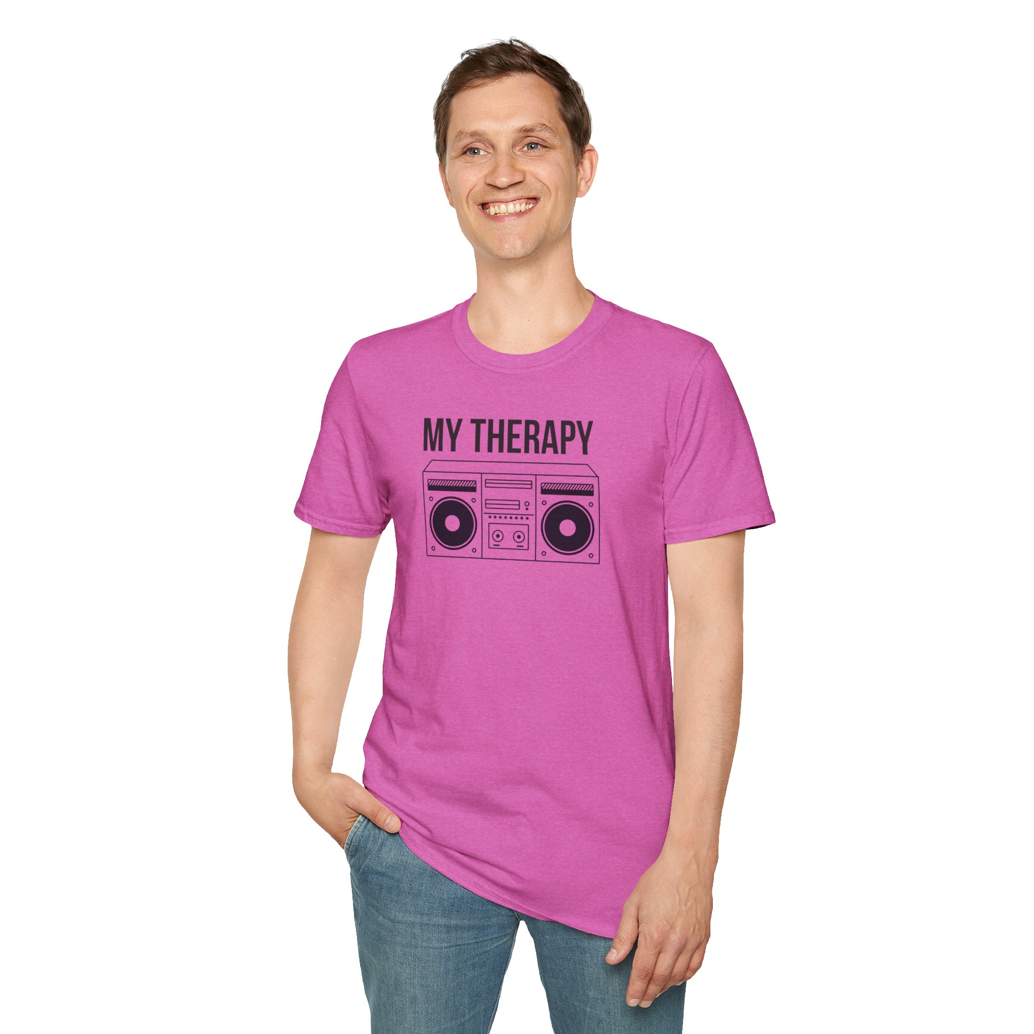 T‑Shirt — "My Therapy" Boombox Graphic Tee - Image 89