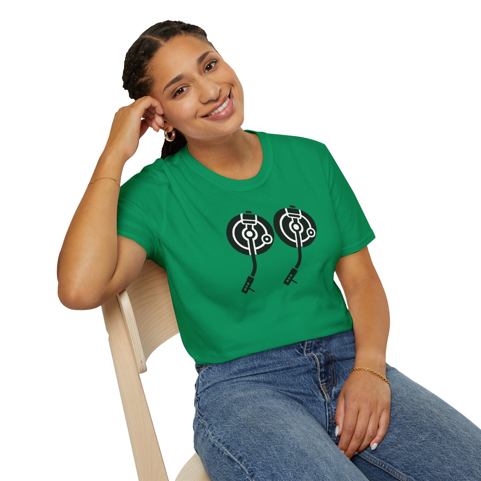 Record Player Turntable Tee — Retro DJ Vinyl Graphic T-Shirt - Image 8