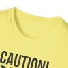 Vinyl Lover T-Shirt — "Caution! Can Talk About Vinyl For Hours" Music Tee - Thumbnail Image 4