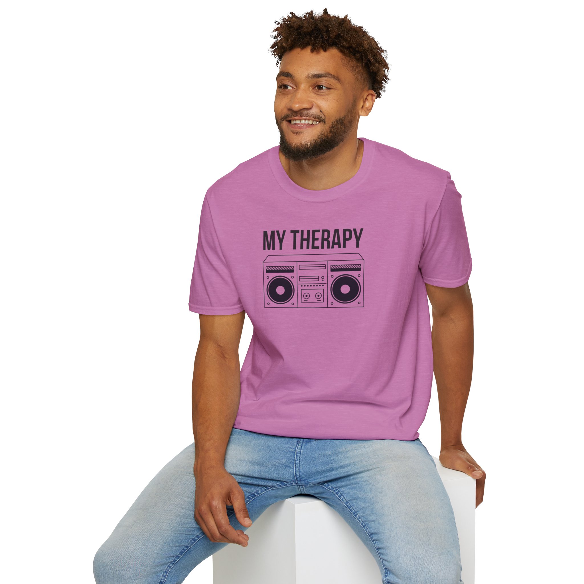 T‑Shirt — "My Therapy" Boombox Graphic Tee - Image 77
