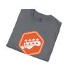 Orange Bass Guitar Badge T-Shirt — Retro Musician Tee for Bass Players - Thumbnail Image 58