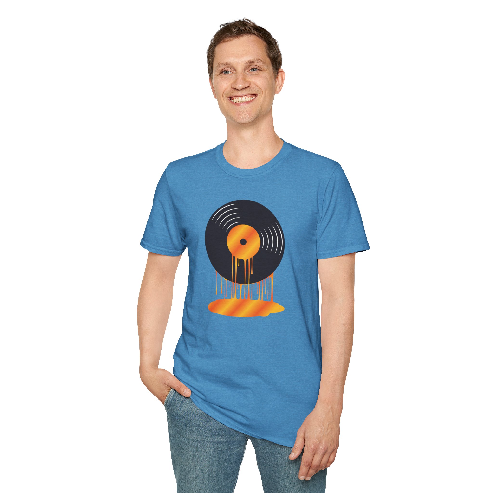 Melting Vinyl Record T-Shirt – Retro Music Tee - Image 69
