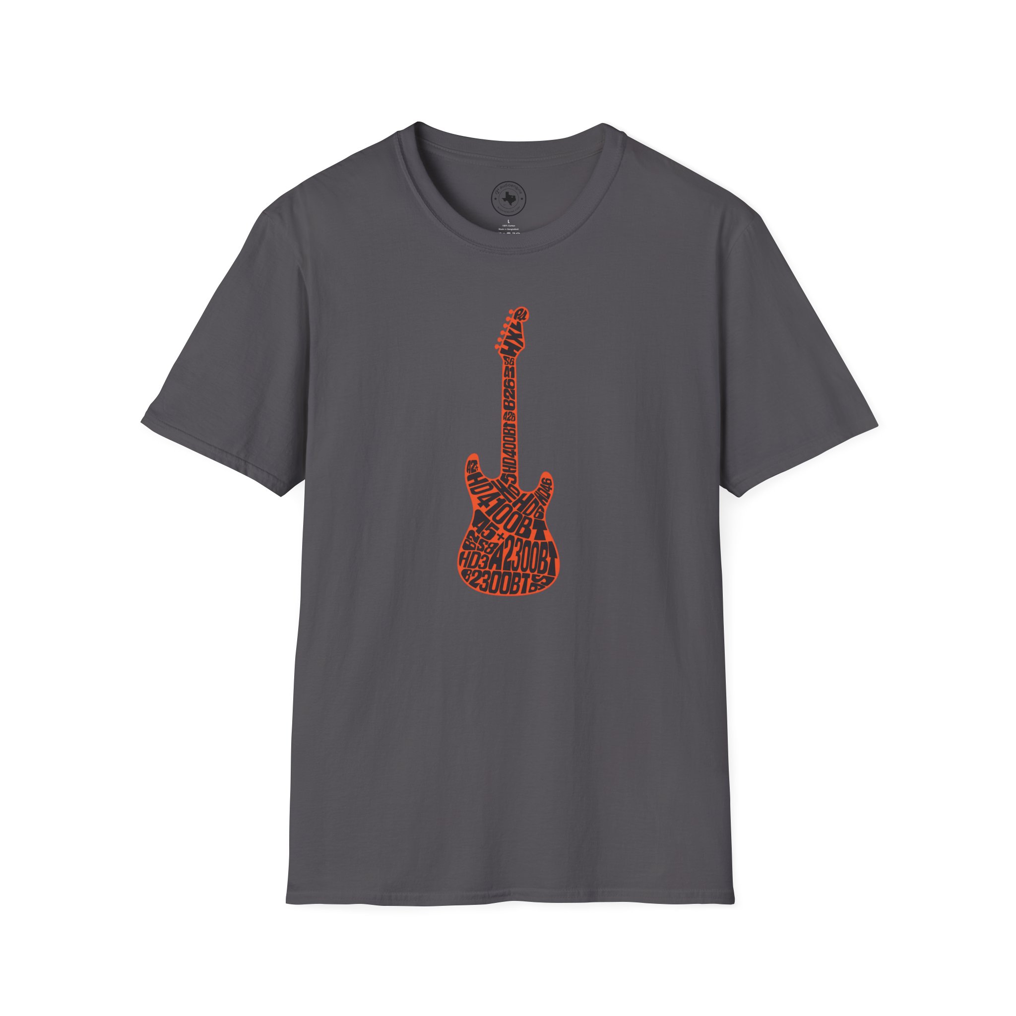 Electric Guitar Graphic T‑Shirt — Red Pattern Rock Music Tee - Image 131