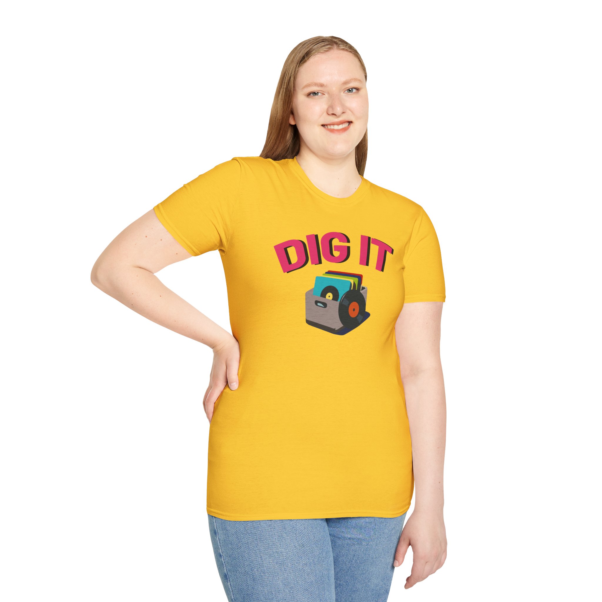 Dig It T-Shirt — Retro Excavator Graphic Tee - Image 68