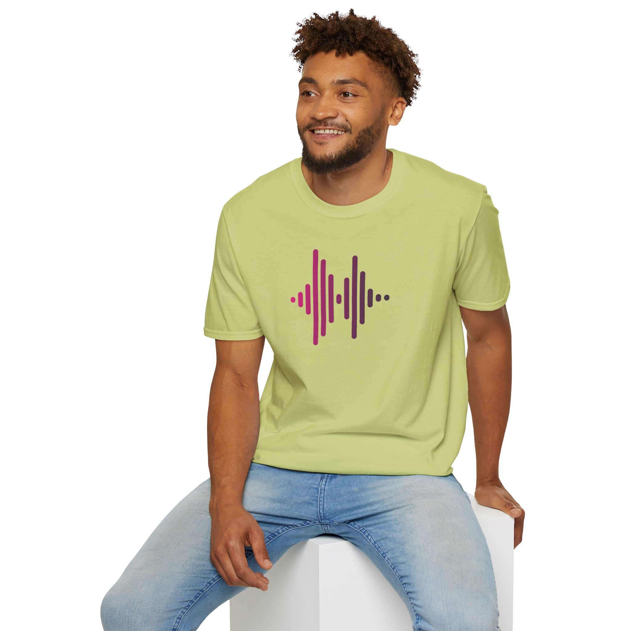 Audio Waveform Graphic Tee — Gradient Soundwave T-Shirt - Image 71