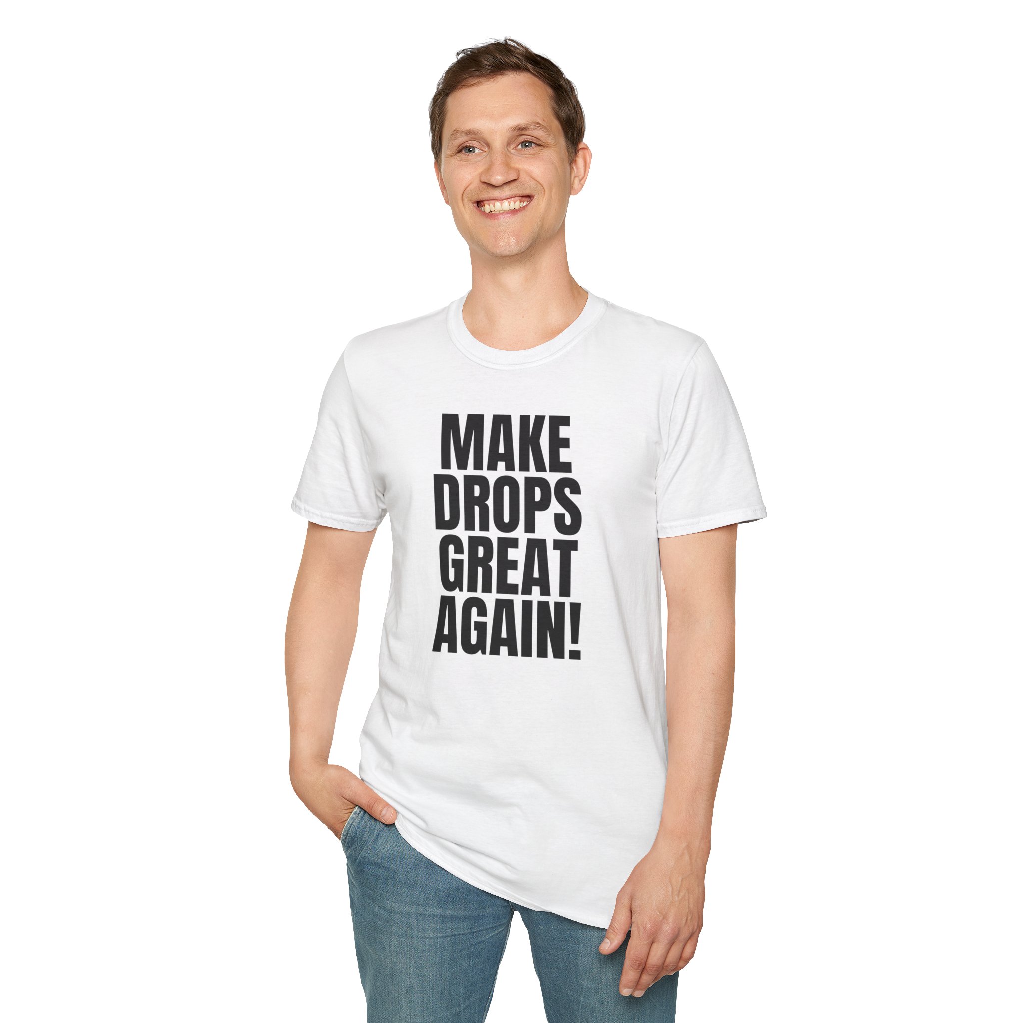 Make Drops Great Again! Unisex Softstyle T-Shirt - Image 10