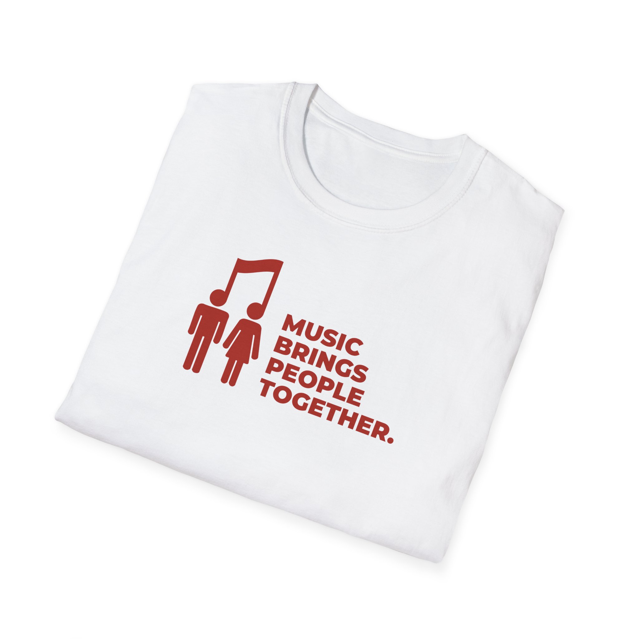 Music Brings People Together Unisex Softstyle T-Shirt - Image 8