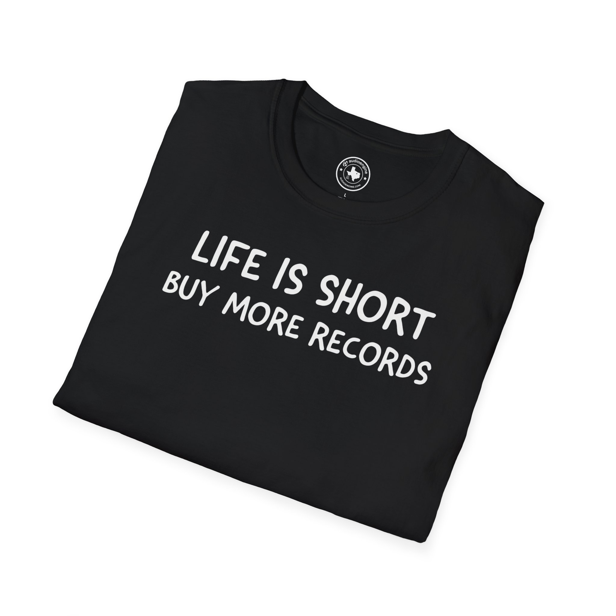 Life Is Short Buy More Records T-Shirt — Vinyl Lover Tee - Image 12