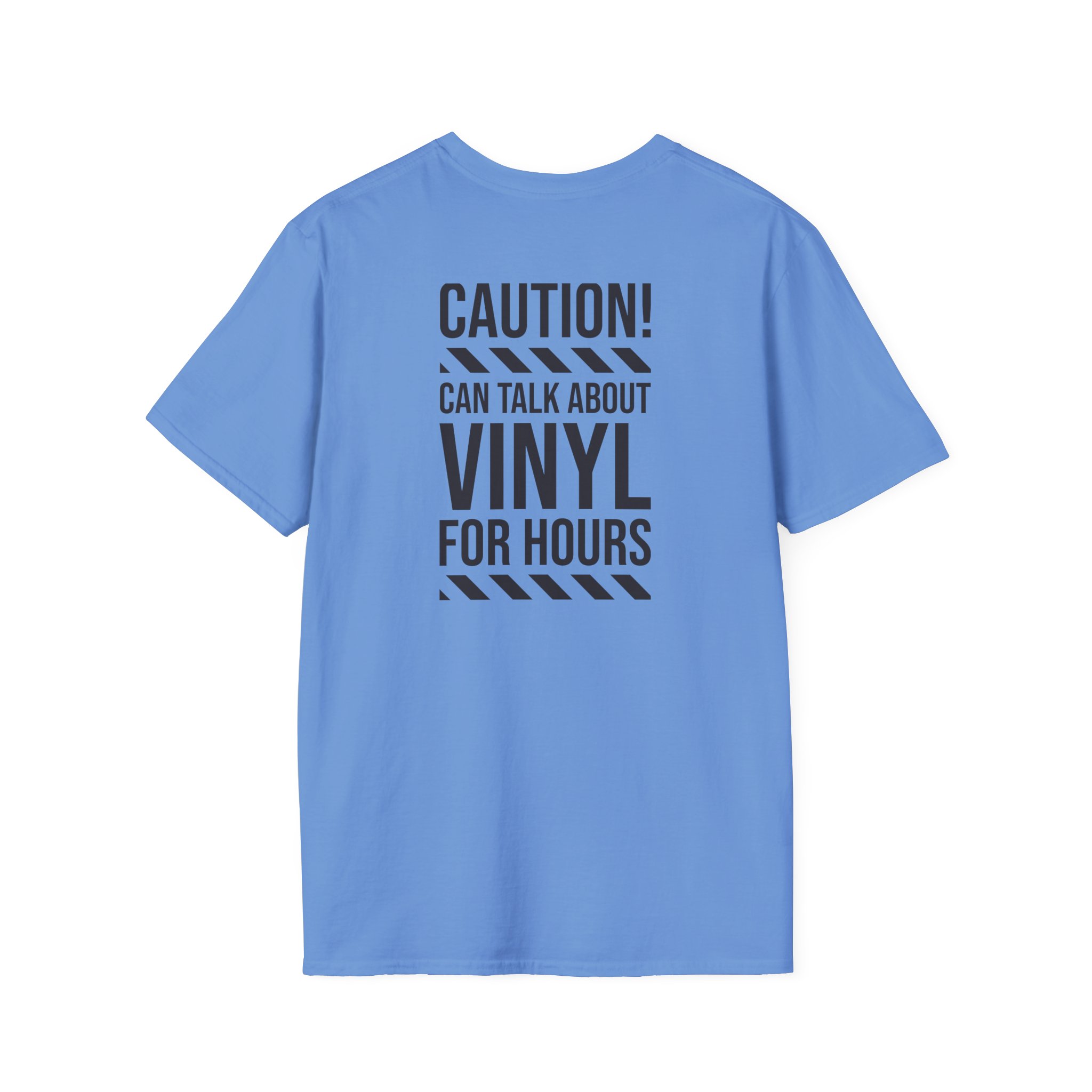 Vinyl Lover T-Shirt — "Caution! Can Talk About Vinyl For Hours" Graphic Tee - Image 86