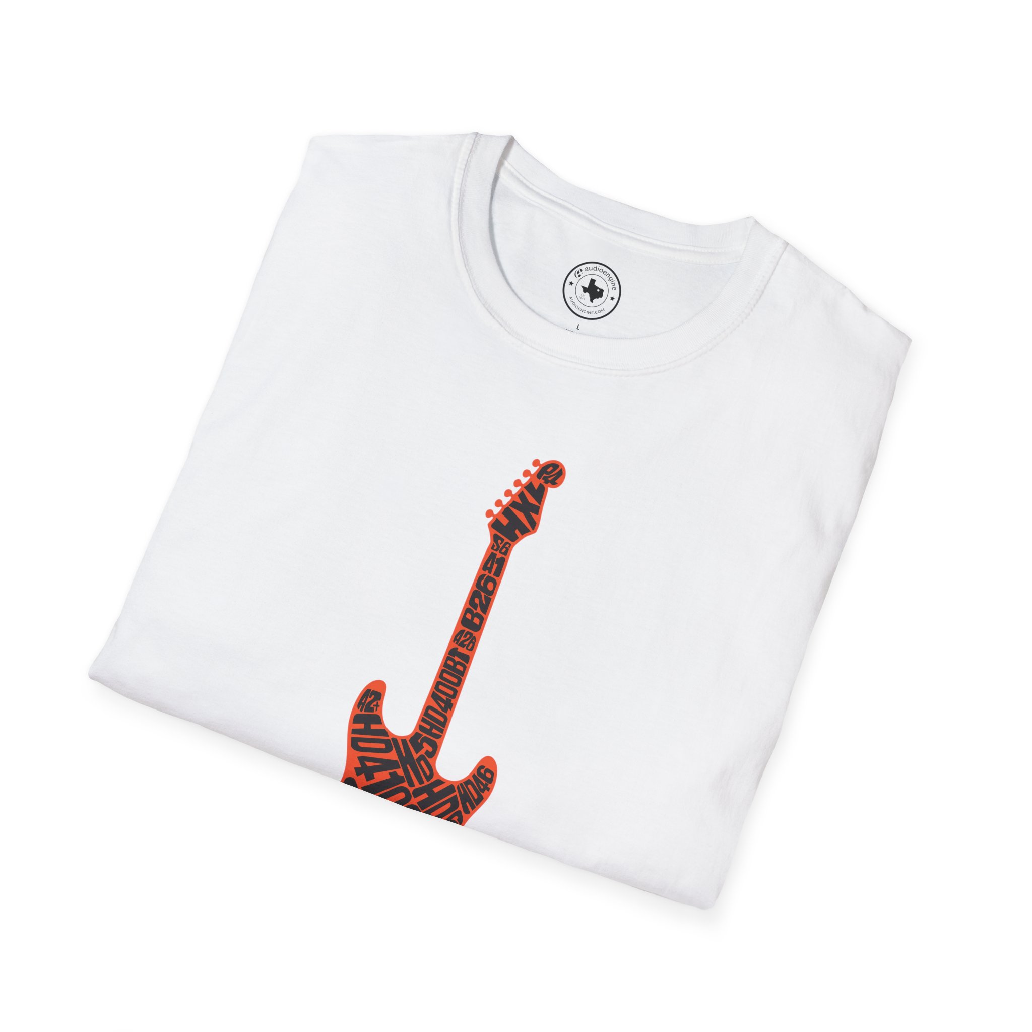 Electric Guitar Graphic T-Shirt — Red Psychedelic Music Tee - Image 13