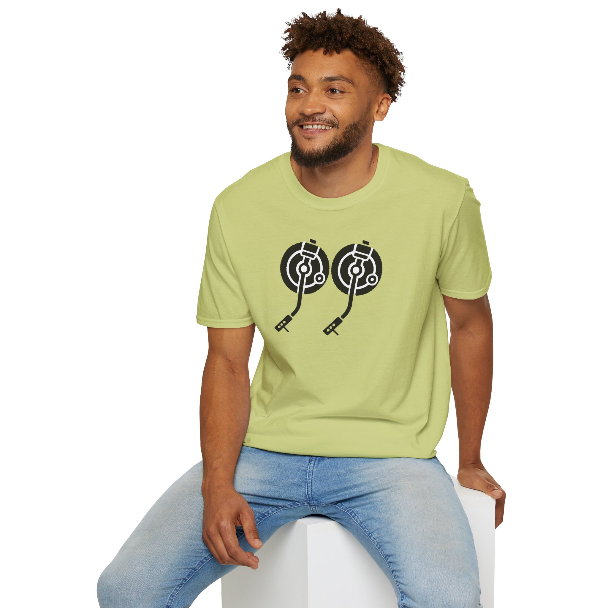 Record Player Turntable Tee — Retro DJ Vinyl Graphic T-Shirt - Image 79