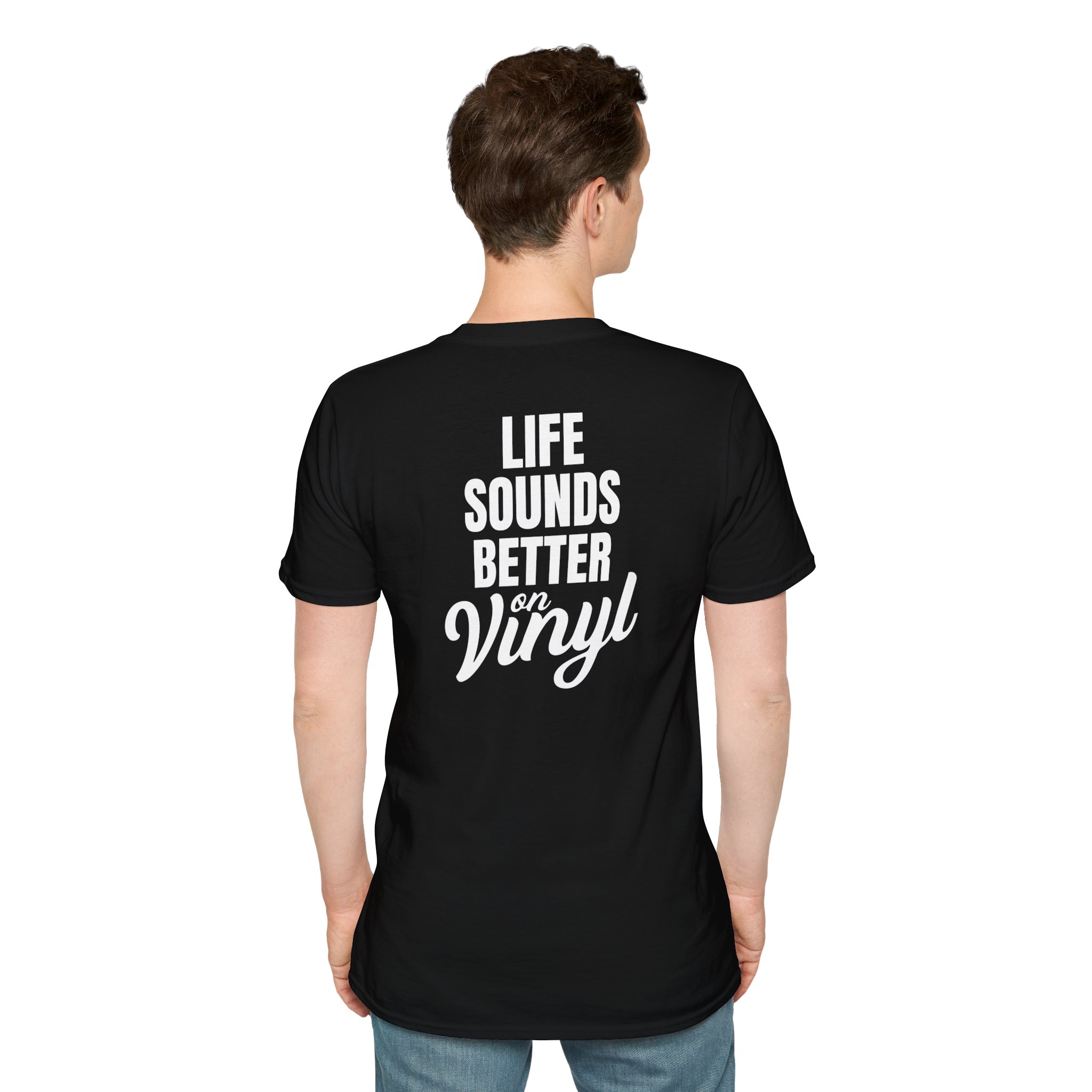 Vinyl Music Lover T-Shirt - Life Sounds Better on Vinyl - Image 6