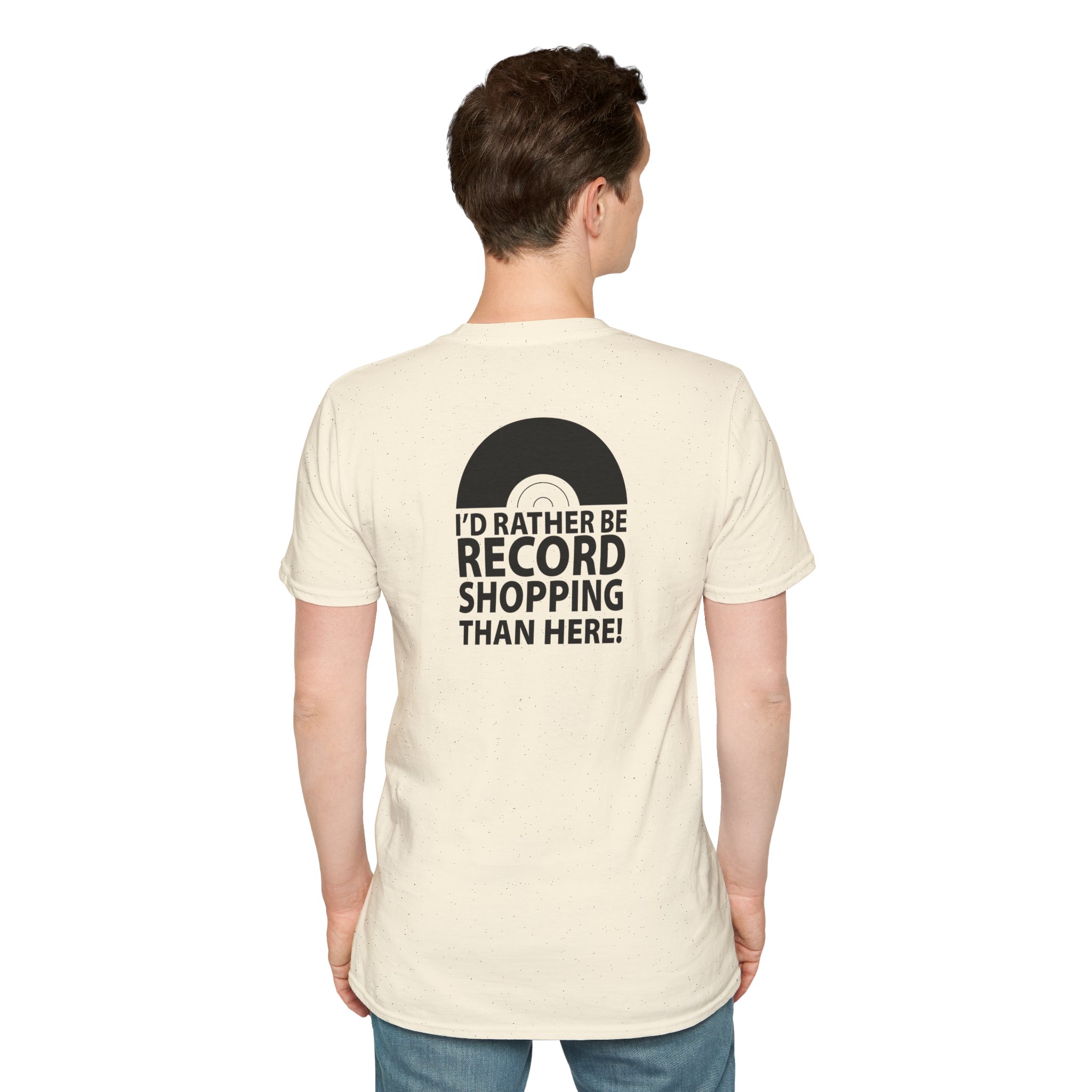 Record Shopping T‑Shirt — “I’d Rather Be Record Shopping Than Here!” Vinyl Lover Tee - Image 36
