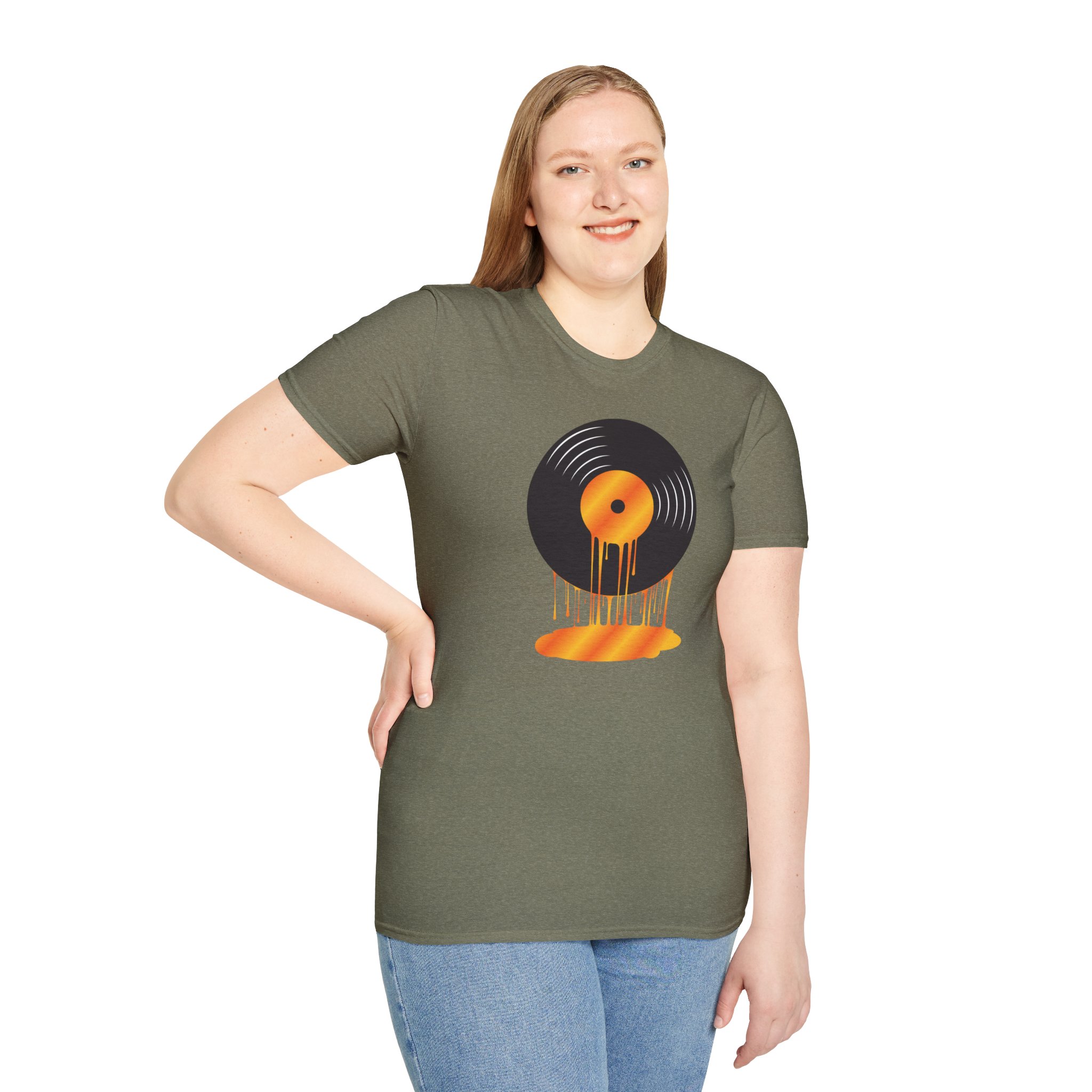 Melting Vinyl Record T-Shirt – Retro Music Tee - Image 41
