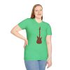 Electric Guitar Graphic T-Shirt — Red Psychedelic Music Tee - Thumbnail Image 77
