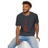 Electric Guitar Graphic T-Shirt — Red Psychedelic Music Tee - Thumbnail Image 116