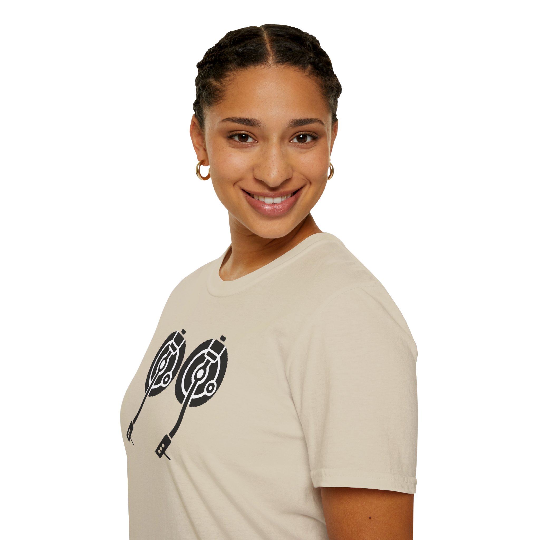 Record Player Turntable Tee — Retro DJ Vinyl Graphic T-Shirt - Image 37
