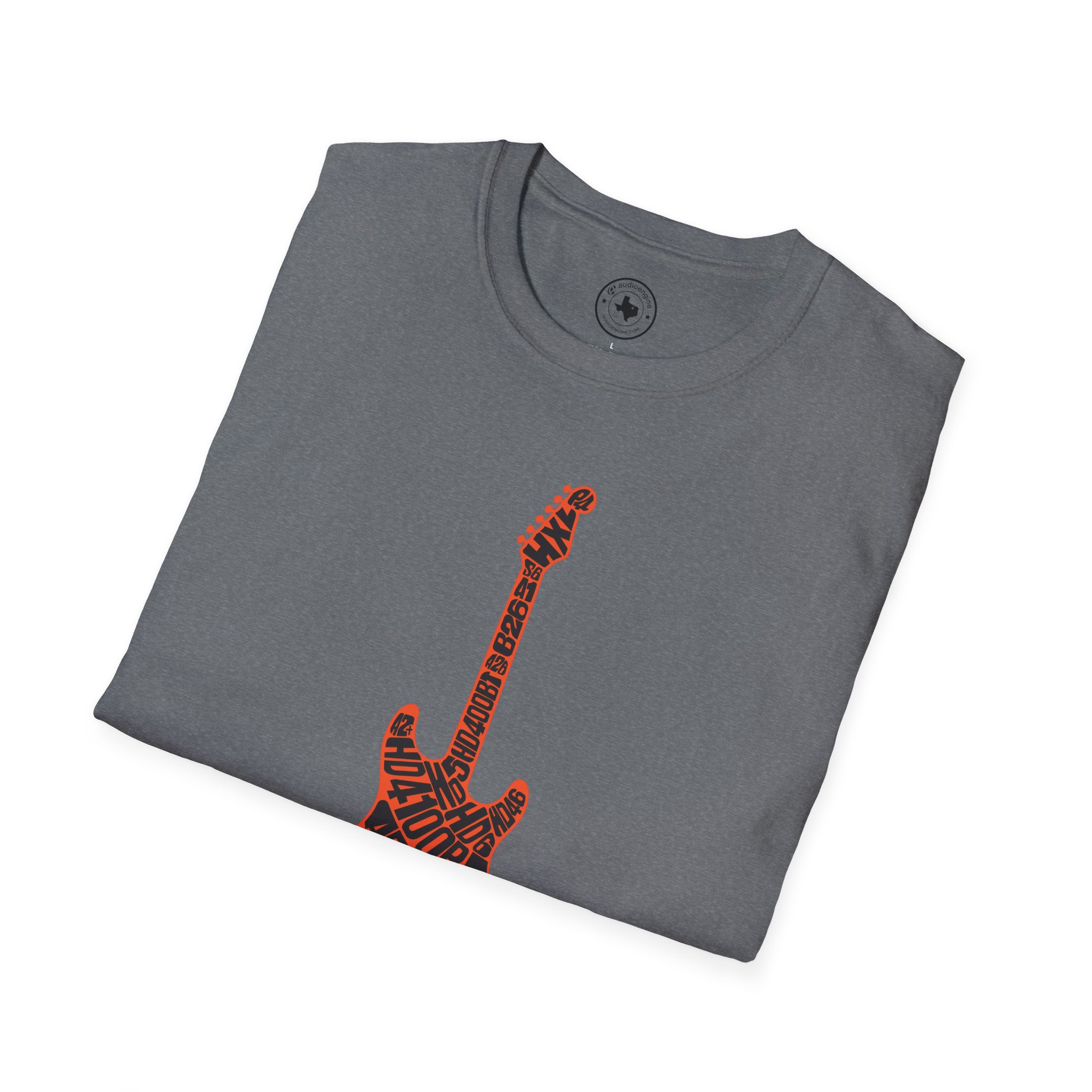Electric Guitar Graphic T‑Shirt — Red Pattern Rock Music Tee - Image 84