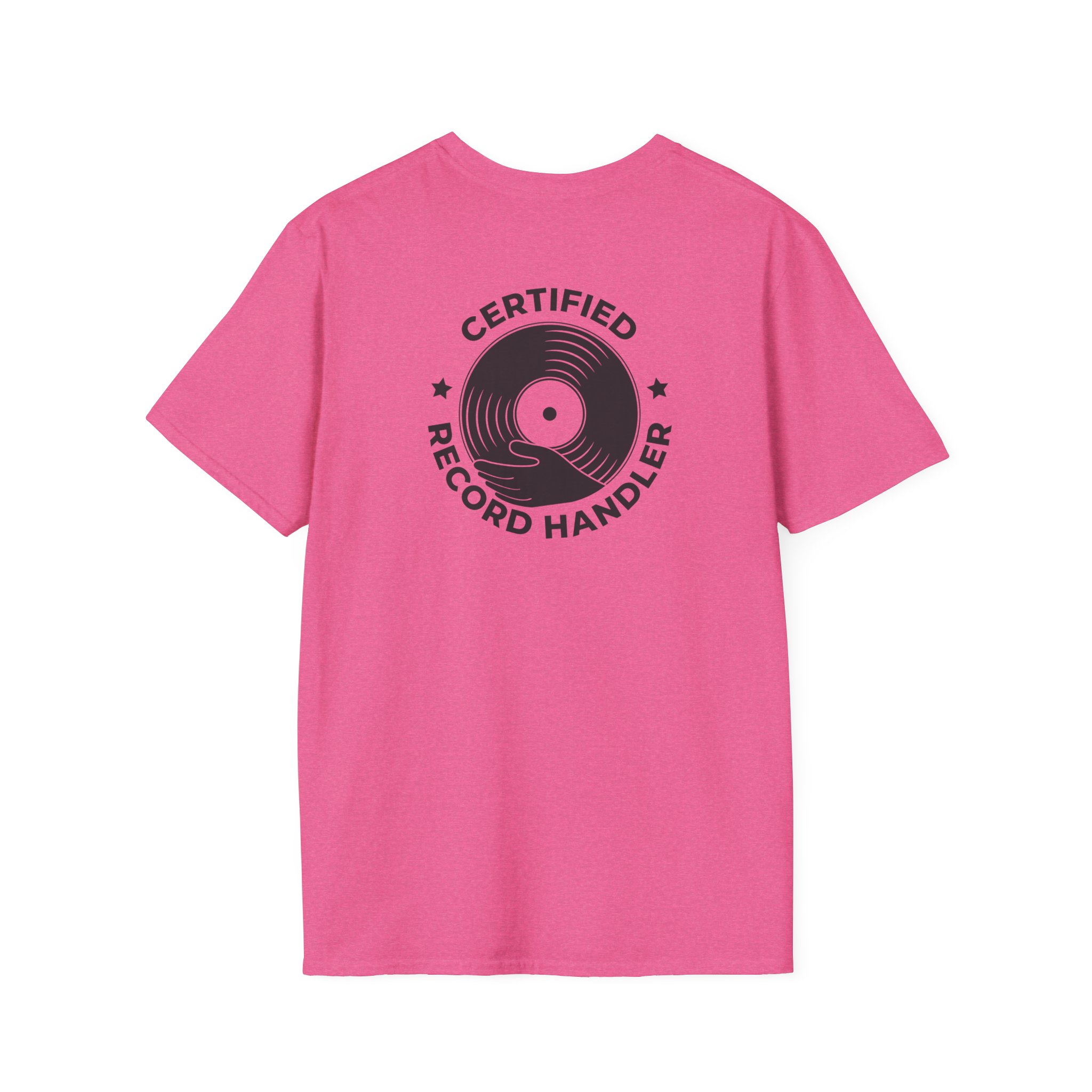 Certified Record Handler T-Shirt — Retro Vinyl DJ Tee - Image 86