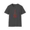 Electric Guitar Graphic T‑Shirt — Red Pattern Rock Music Tee - Thumbnail Image 91