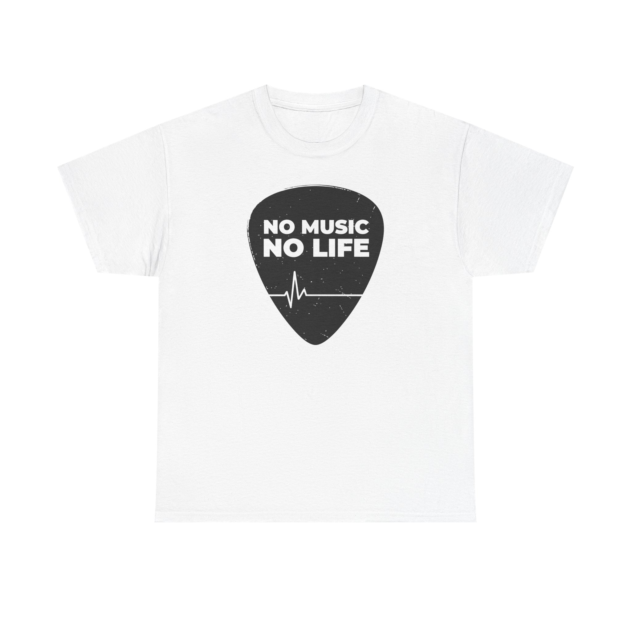 Music Lover Unisex Tee - "No Music No Life" Graphic T-Shirt - Image 1