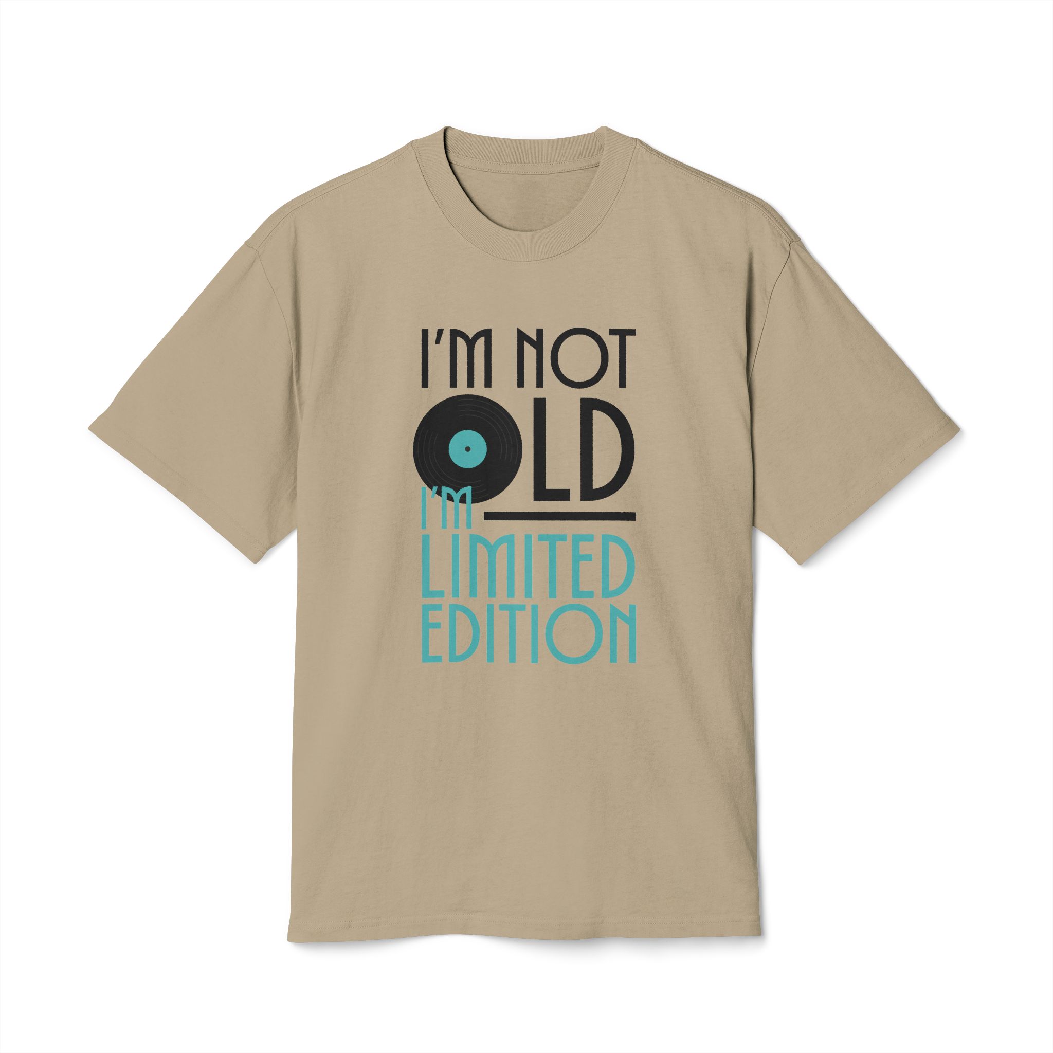 Vintage Vinyl-Inspired Unisex Heavy Faded Tee: 'I'm Not Old, I'm Limited Edition' - Image 9