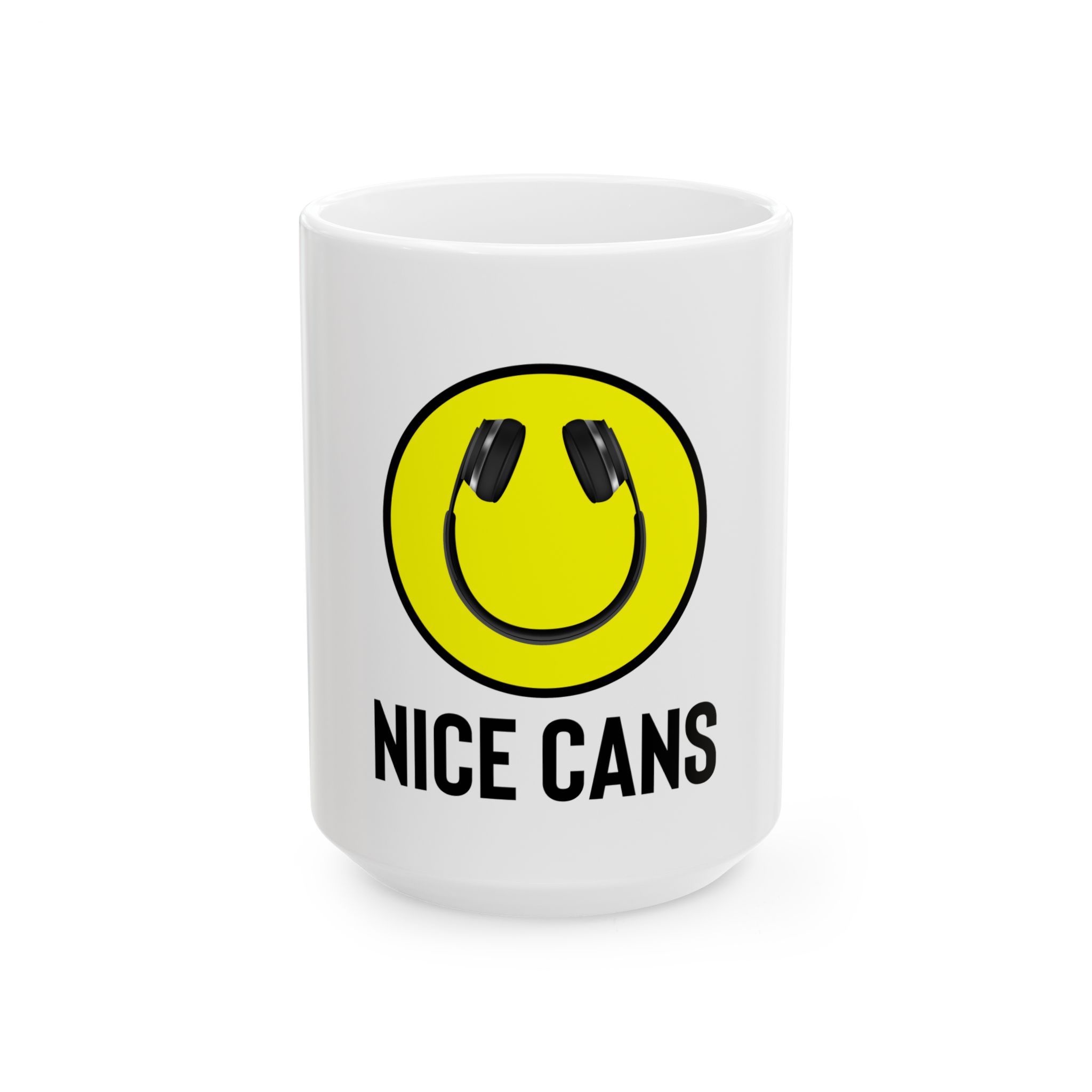 Funny Ceramic Mug - 'Nice Cans' Design - Perfect Gift for Music Lovers - Image 1