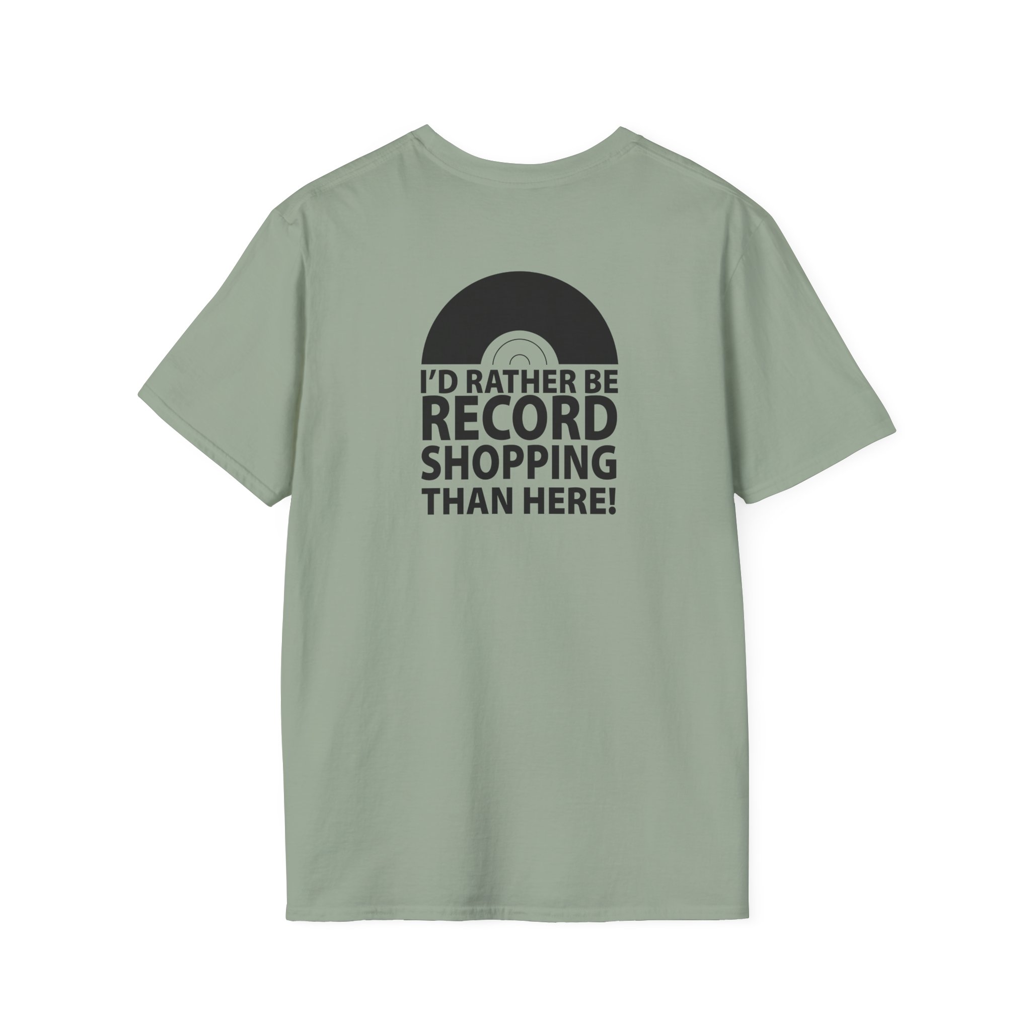 Record Shopping T‑Shirt — “I’d Rather Be Record Shopping Than Here!” Vinyl Lover Tee - Image 50