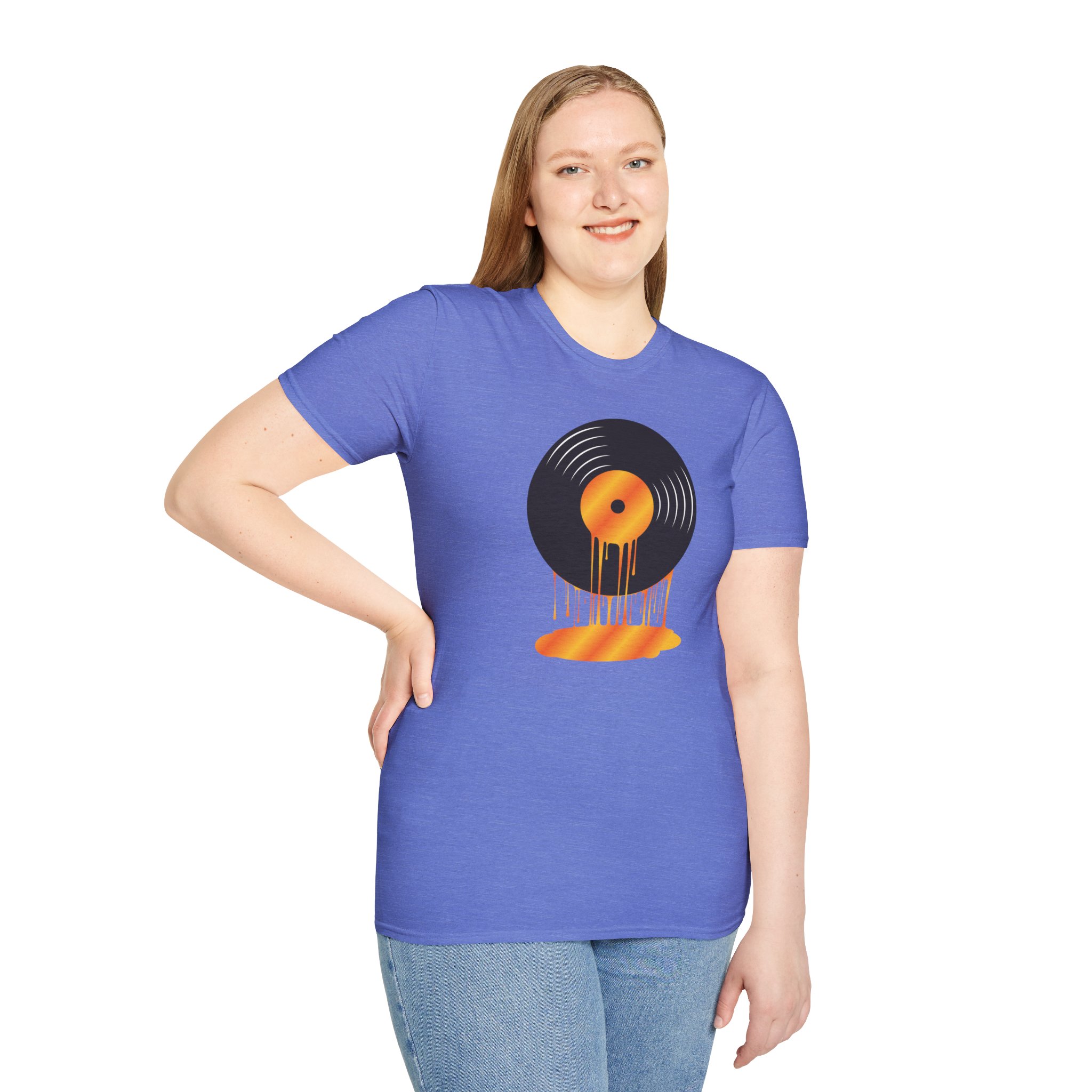 Melting Vinyl Record T-Shirt – Retro Music Tee - Image 6