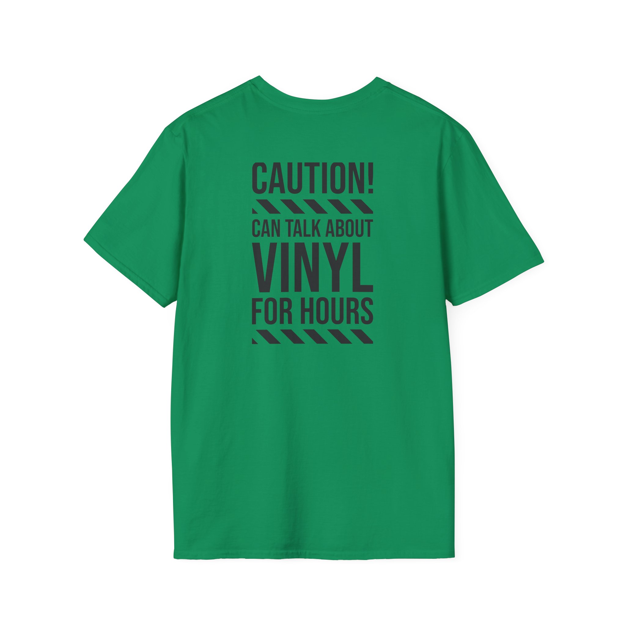 Vinyl Lover T-Shirt — "Caution! Can Talk About Vinyl For Hours" Graphic Tee - Image 74