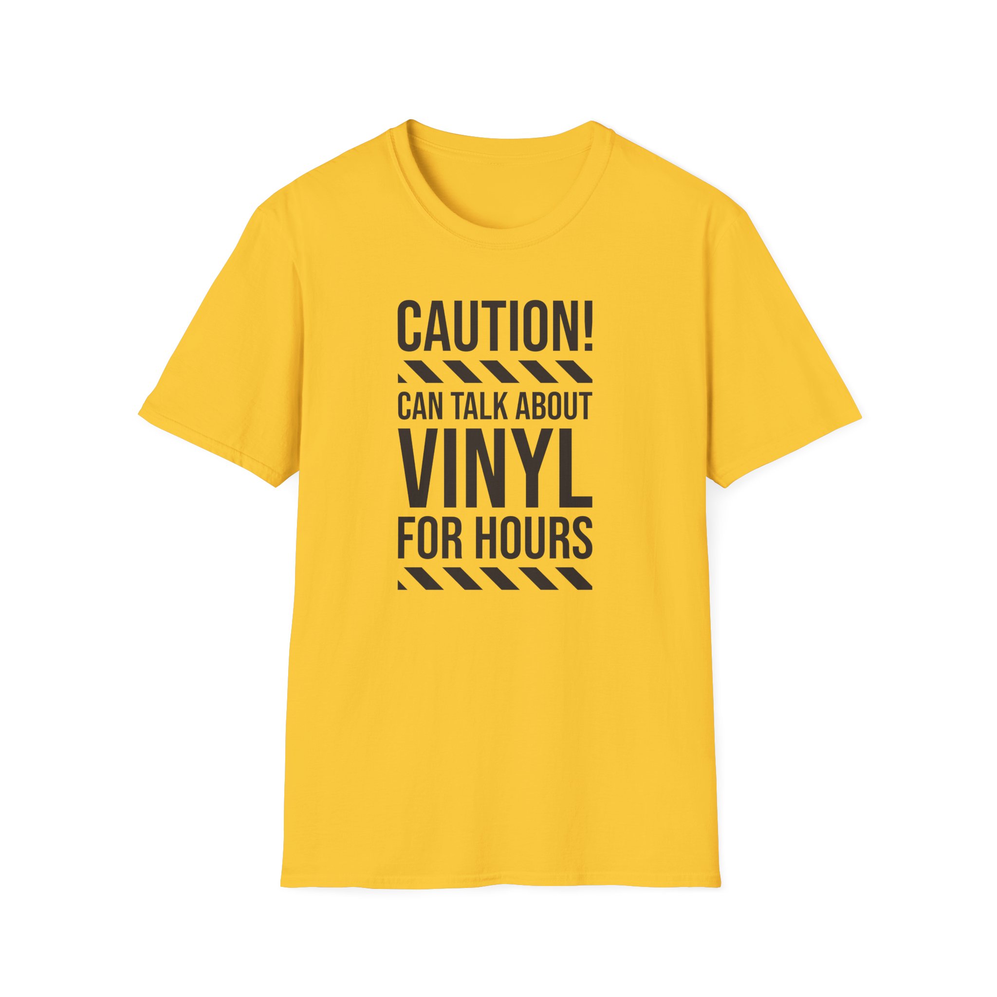 Vinyl Lover T-Shirt — "Caution! Can Talk About Vinyl For Hours" Music Tee - Image 43