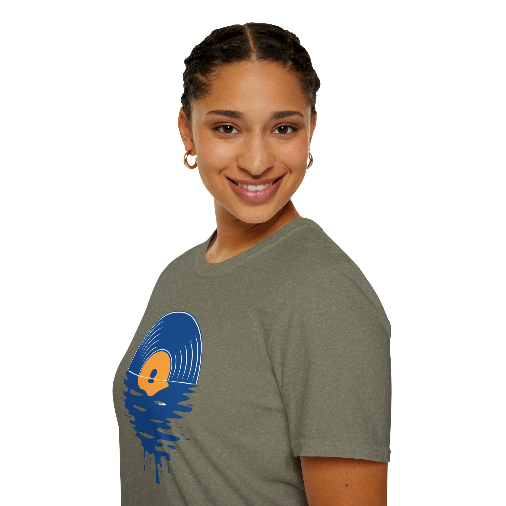 Sunset Vinyl Record T‑Shirt — Retro Music Lake Graphic Tee - Image 187