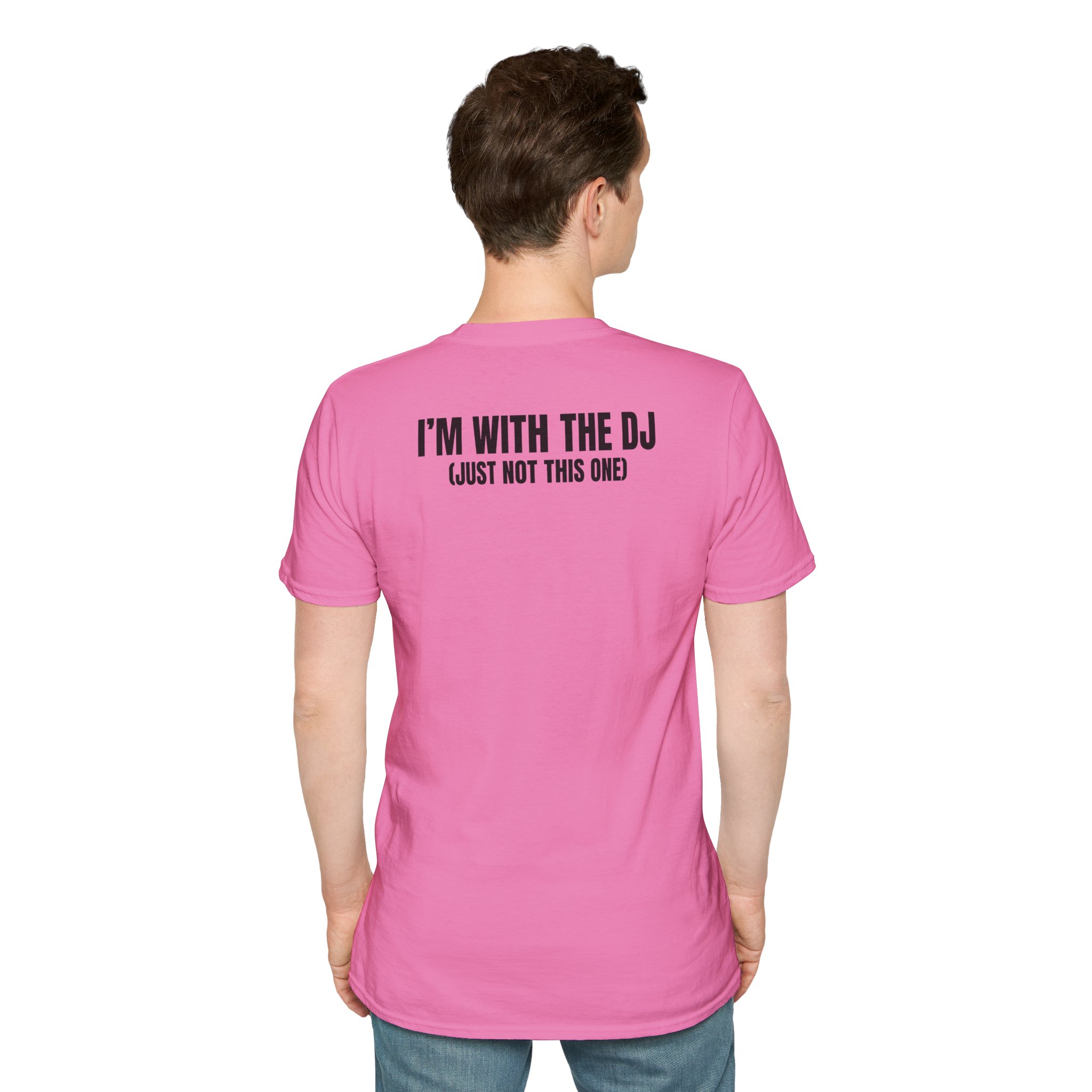 DJ Humor Unisex Softstyle T-Shirt - Perfect for Music Lovers - Image 96