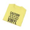Vinyl Lover T-Shirt — "Caution! Can Talk About Vinyl For Hours" Music Tee - Thumbnail Image 5